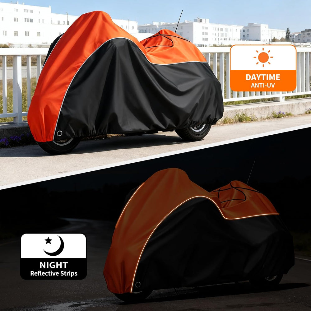 COVERVIN Trike Cover, Waterproof 3 Wheel Motorcycle Cover for Harley Honda Go...