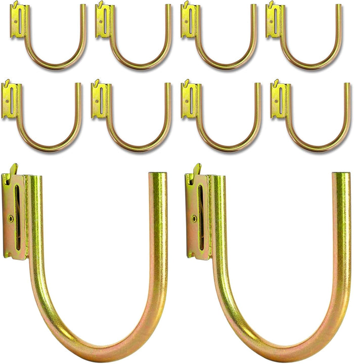 10 Pack 4" E Track J Hooks Heavy Duty Galvanized Steel E-Track Tie Down