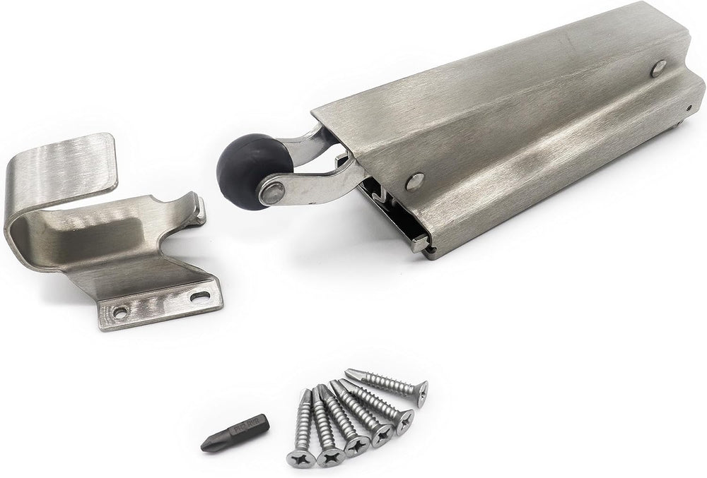 Component Hardware KEIL W94 Satin Stainless Steel Concealed Mount Hydraulic D...