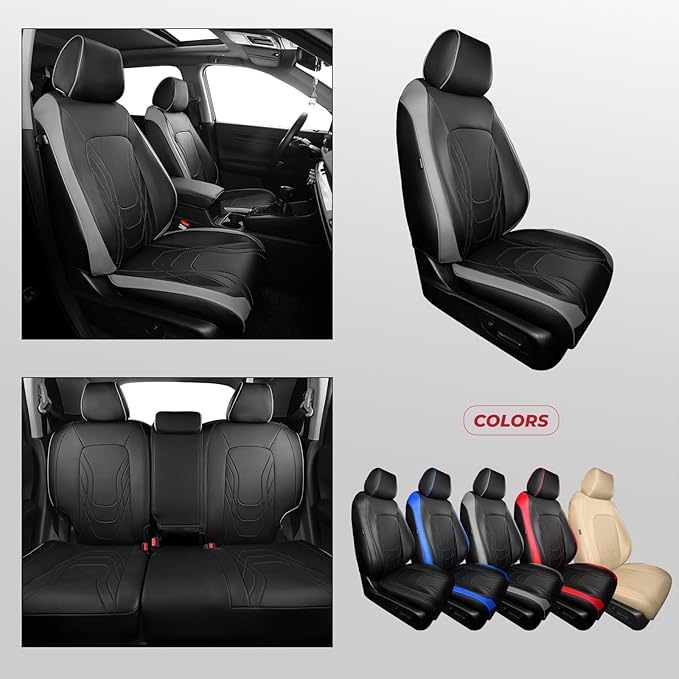 FREESOO Seat Covers for Honda CRV, Custom Fit Car Seat Covers for CRV LX EX