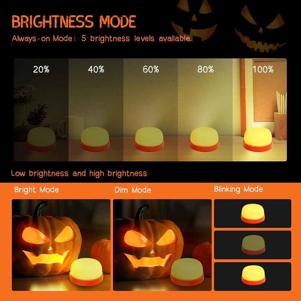 Halloween Pumpkin Lights, LED Pumpkin Lights with Remote and Timer