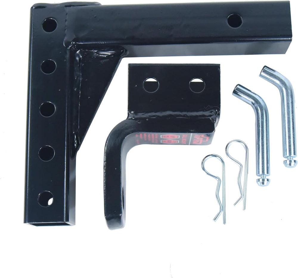 TOPTOW 64189 AdjustableTrailer Hitch Ball Mount with 5/8 inch Hitch Pin, 10 i...