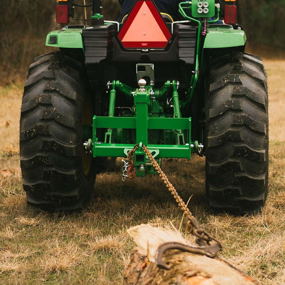 Titan Attachments Standard Series 3 Point Charcoal Tractor Drawbar with Suitc...