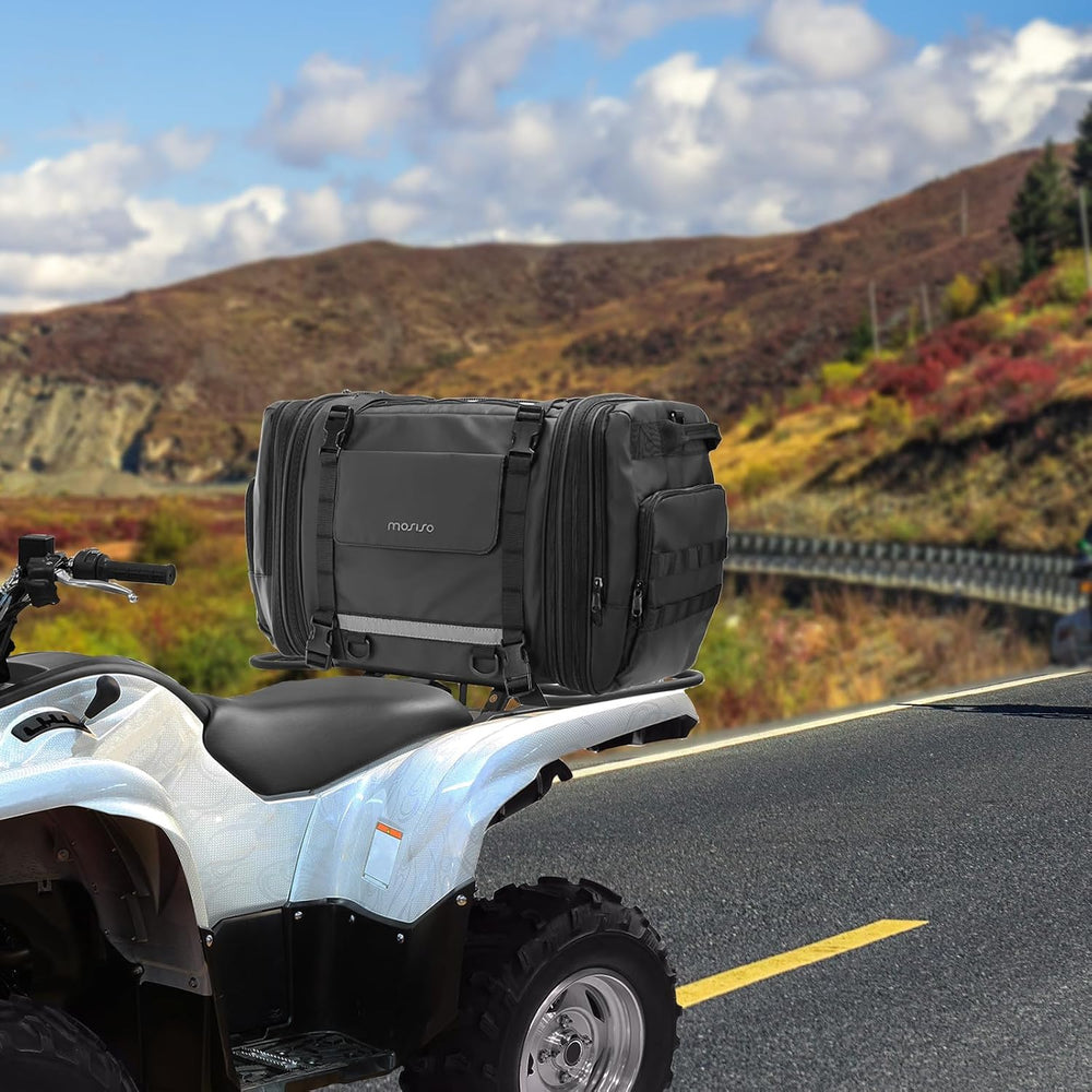 MOSISO Motorcycle Tail Bag with Expandable Capacity 32L-48L, Motorcycle Rear ...