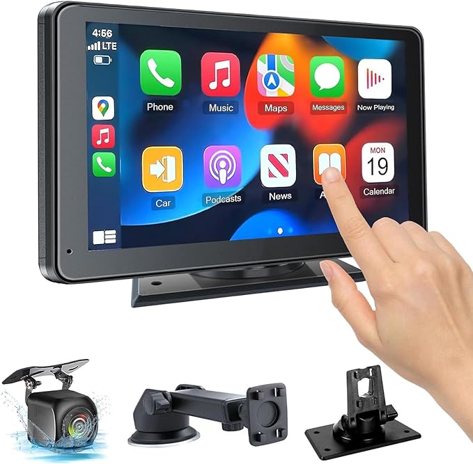 【Hieha】 2025 Wireless Portable Carplay and Android Auto, Carplay Screen