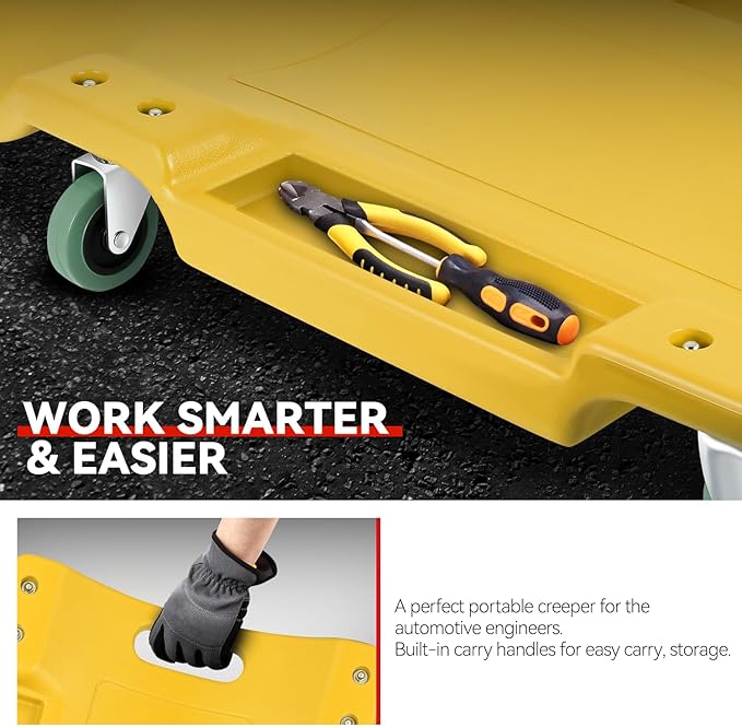 Auto Dynasty 40 Inches Mechanic Creeper, Automotive Garage Repair Low Profile