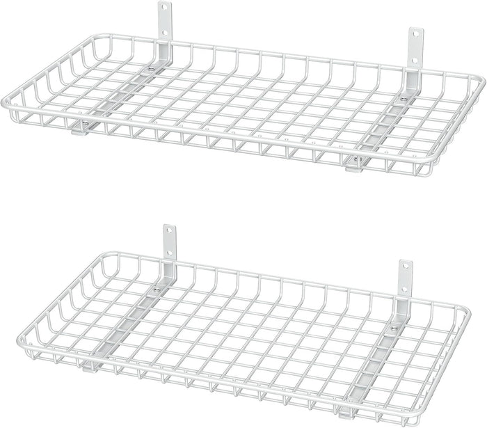 WALMANN 12x24 inch Wall Shelf, Wall-Mounted Storage Shelf for Garage