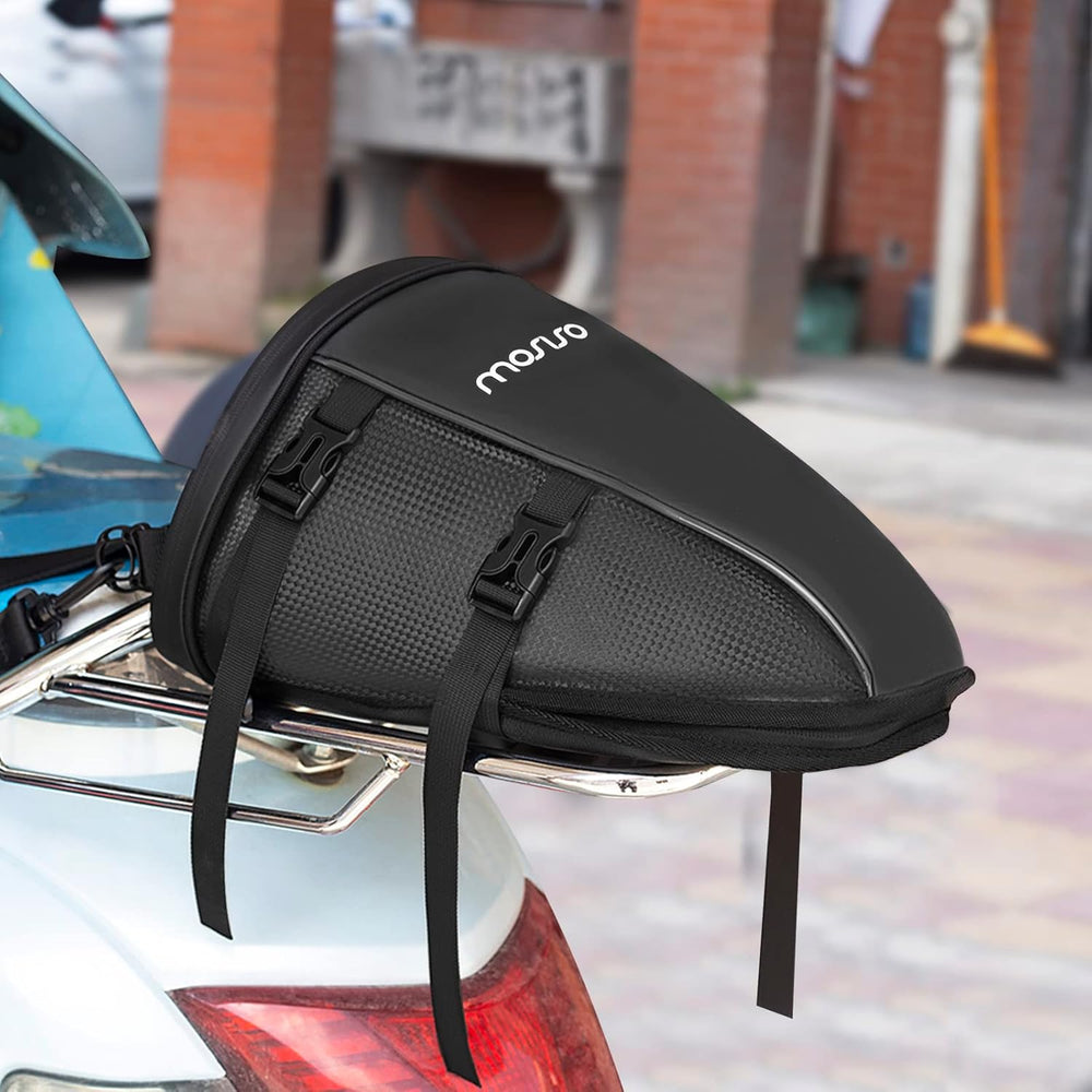 MOSISO Motorcycle Tail Bag Multifunctional Waterproof Polyester Storage Saddl...