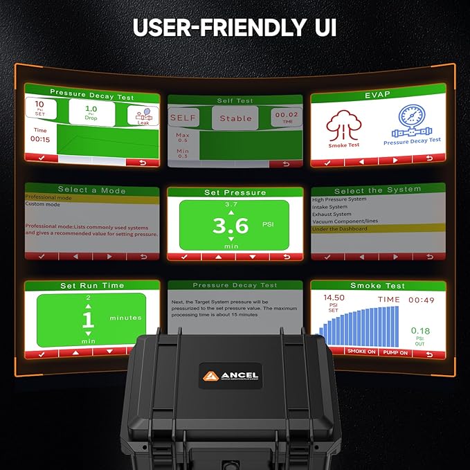 ANCEL L8000 Automotive Smoke Machine | Dual Mode Diagnostic Leak Tester