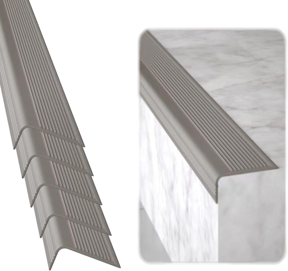 Rubber Bond Stair Edge Protector 36x2x1 inch Anti-Slip Stair Corner Trim Rubb...