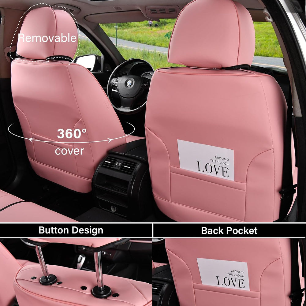 Coverado Car Seat Covers Full Set, Seat Covers for Cars,Car Seat Covers Front...