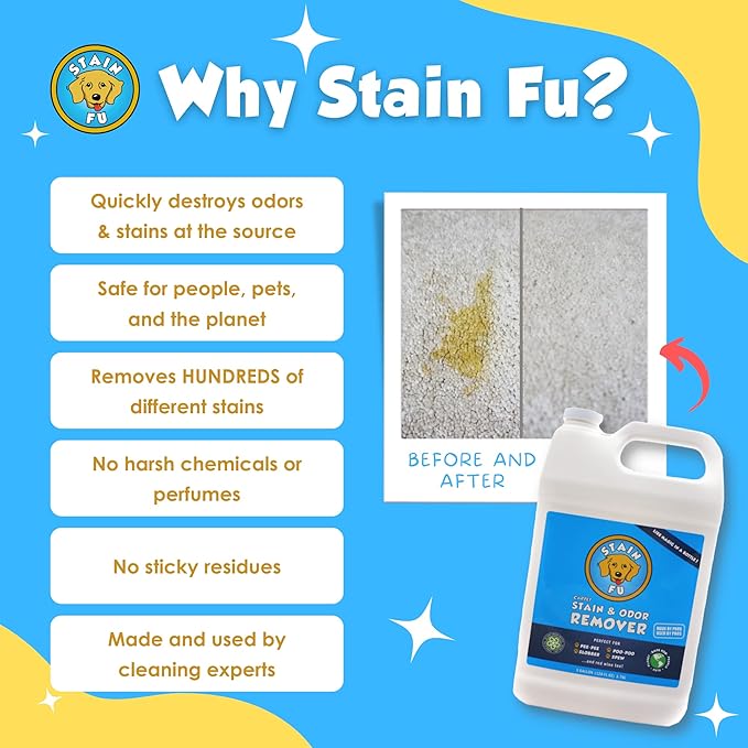 Pet Stain Odor Remover Professional Strength Powerful Eliminator