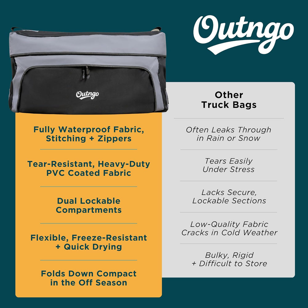 Truck Bed Cargo Bag-Waterproof Luggage Bag For Truck Bed 26 Cu. Ft Heavy-Duty...