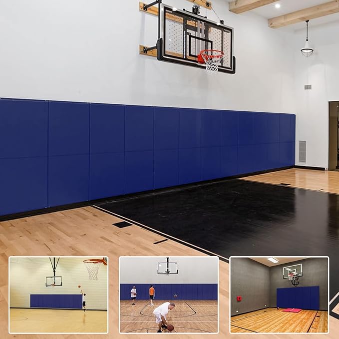 PROGOAL 2"/4" Thick Foam Protection Wall Pad,Gym Basketball-Court