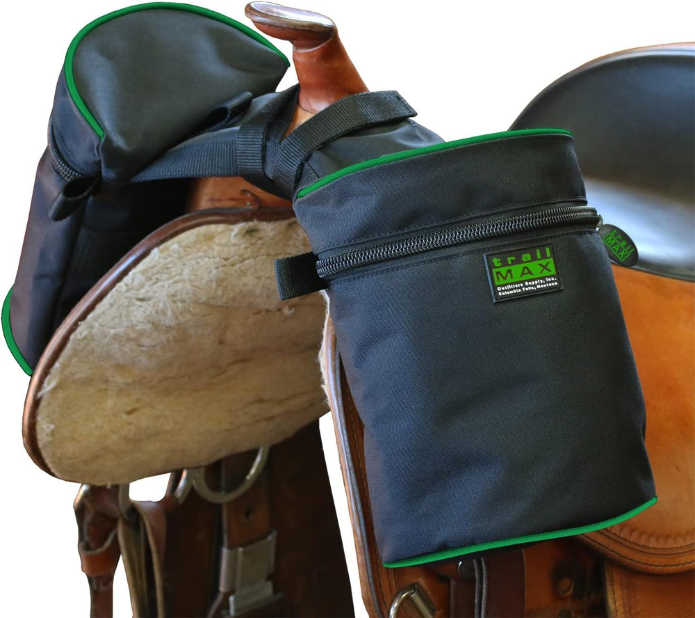 TrailMax Horse Horn Bags for Trail Riding – Medium & Large Western Saddle...