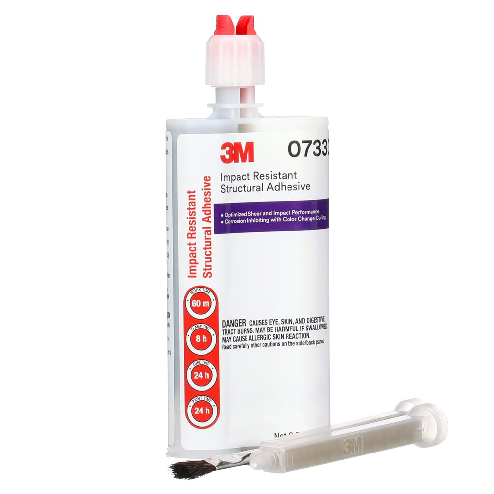 3M Impact Resistant Structural Adhesive, 07333, Two-Part Epoxy, True Automoti...