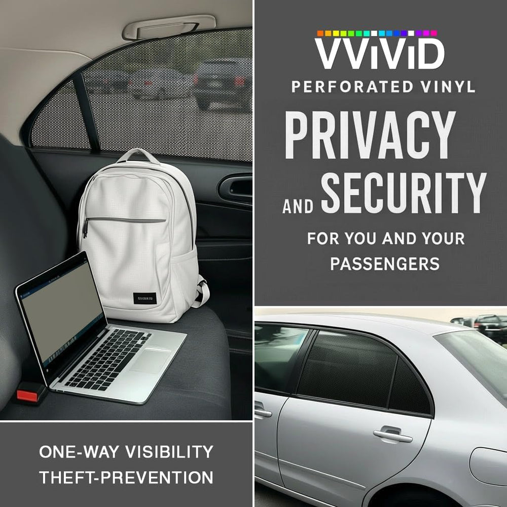 VViViD One Way Perforated Window Vinyl Privacy Wrap Film Roll Decal Sheet DIY...