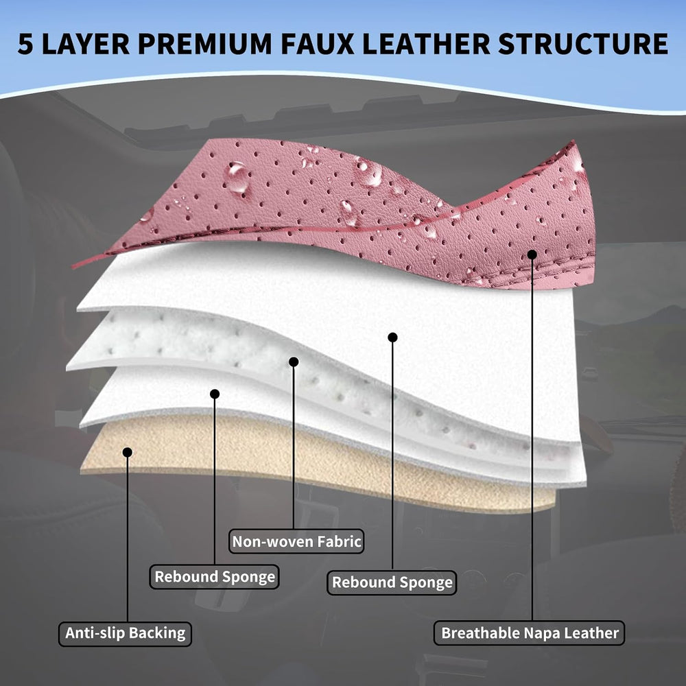 Leather Car Seat Covers Full Set Automotive Seat Protectors