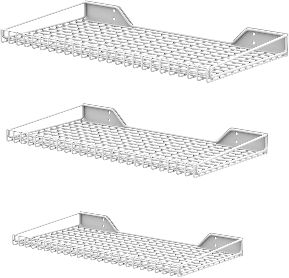 TORACK Wall-Mounted Storage Shelves, Mixed-Size Garage Wall Shelving
