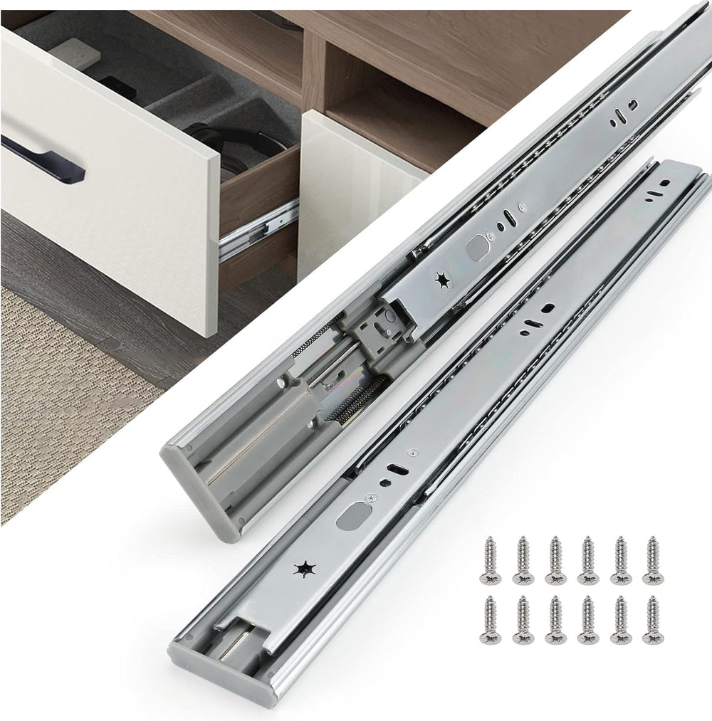homdiy 10 Pair Soft Close Drawer Slides 22 Inch,Heavy Duty Side Mount Rails