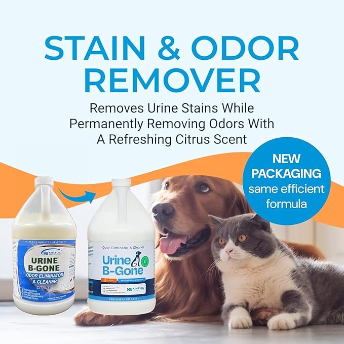 KINZUA ENVIRONMENTAL Urine B-Gone, Professional Enzyme Odor Eliminator & Pet