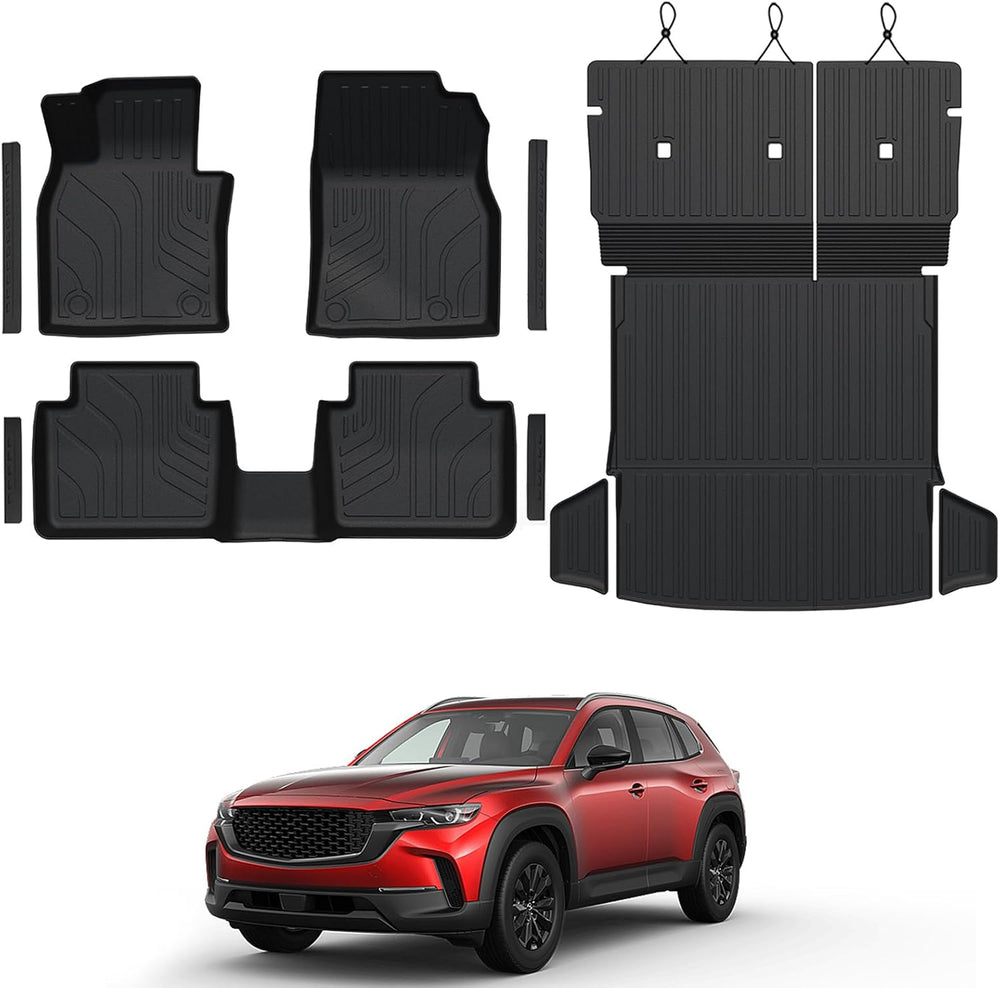 Floor Mats Set for 2023 2024 2025 Mazda CX-50 Gas, Full Coverage All Weather