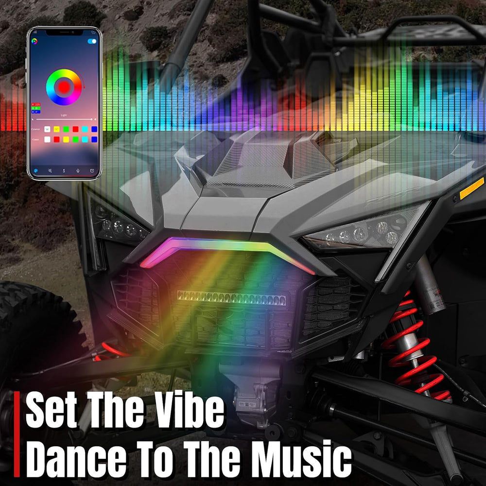 A & UTV PRO Fang Accent Chasing Color Light with RGB for 2020-2024 RZR PR...