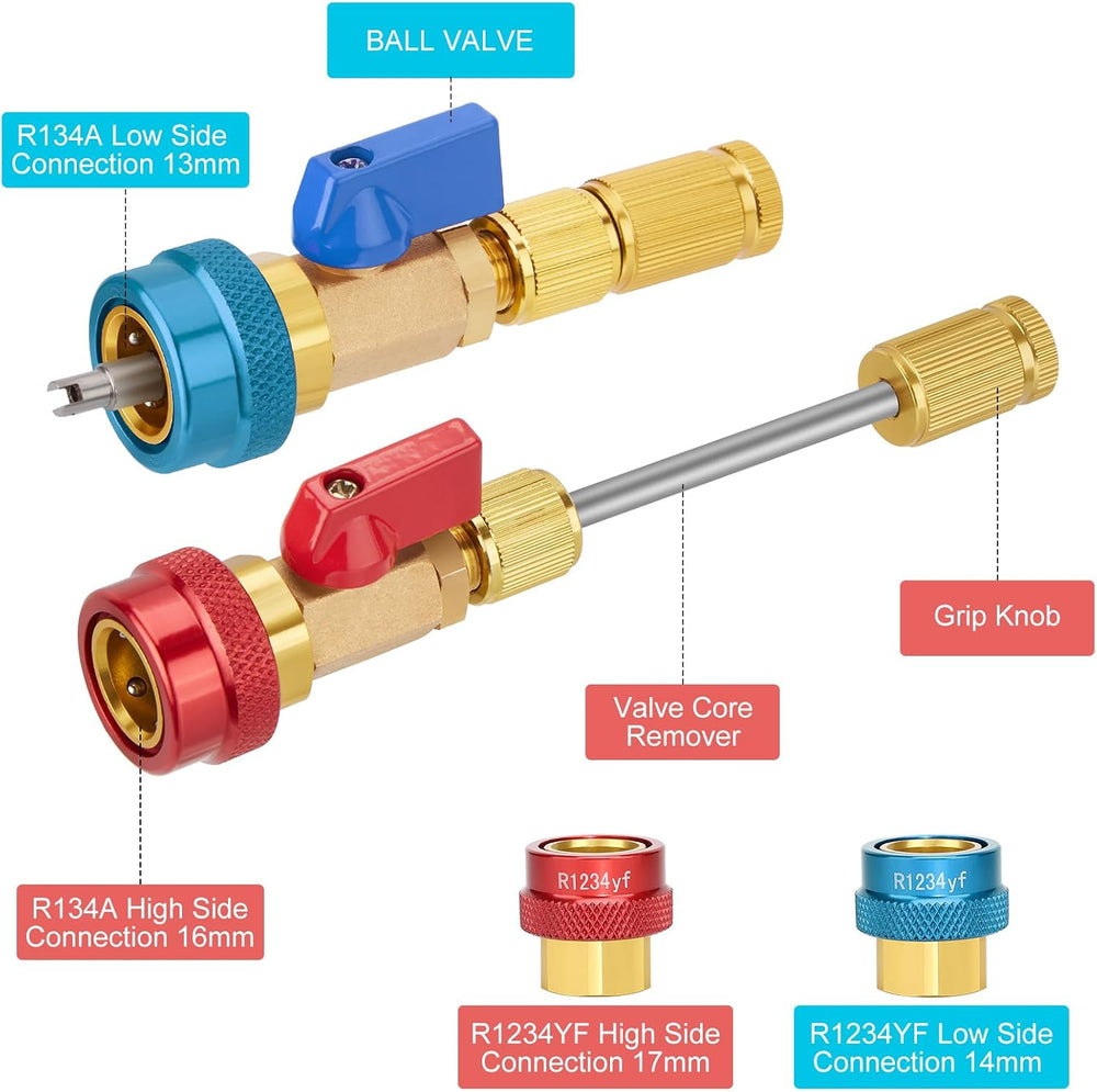 AC Valve Core Removal Tool R134a R1234yf AC Schrader Valve removal Tool Kit