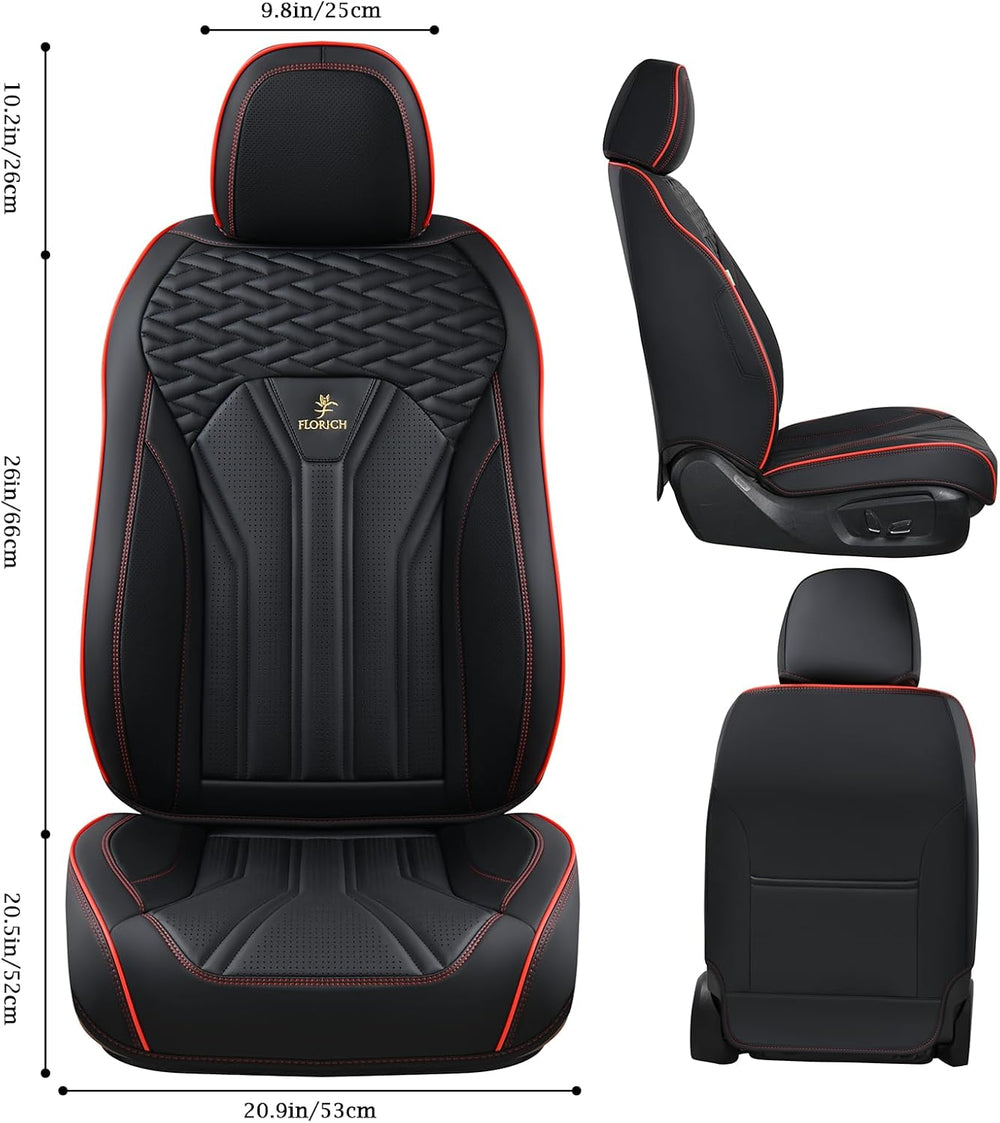 FLORICH Leather Seat Covers, Seat Covers Full Set, Car Seat Protectors 5 Seat...