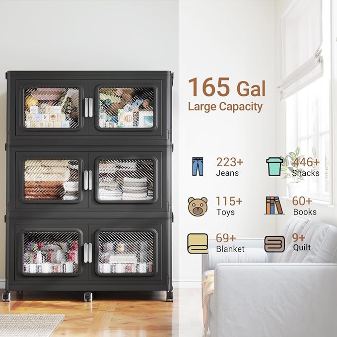 660 Qt Stackable Storage Bin (3 Pack)