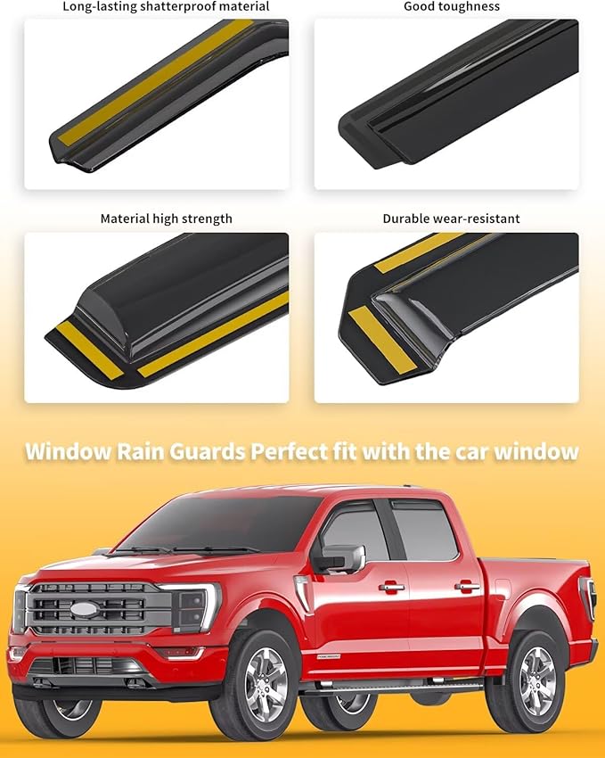 in-Channel Window Rain Guards Fit