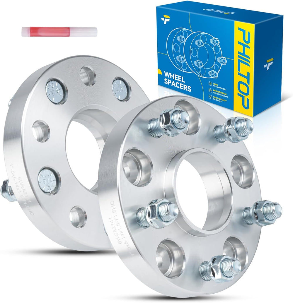 PHILTOP 5x5 1 inch Hub Centric Wheel Spacers for 1991-1998 C1500, 2022-2024 G...