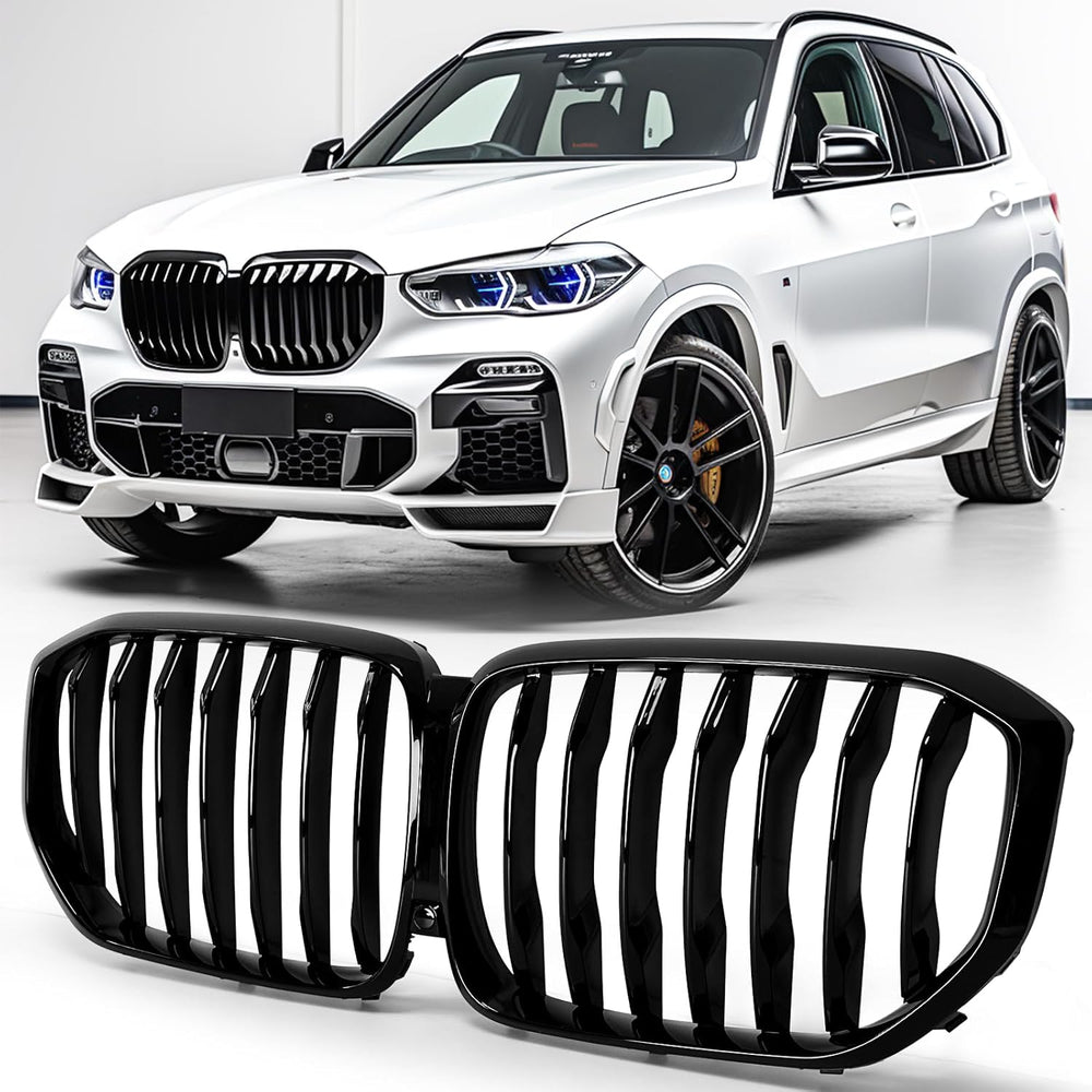 X5 G05 Gloss Black Kidney Grill Grille Fit for 2019 2020 2021 2022 2023 BMW X...