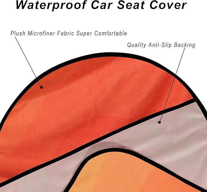 Car Seat Cover Protector Front Seats, (2Pcs)