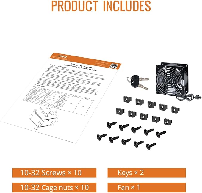 Tecmojo 6U Wall Mount Rack Network Cabinet