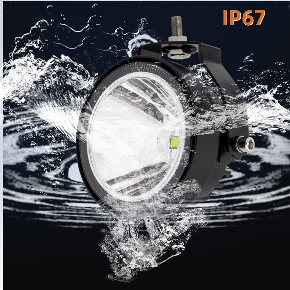 LED Round Driving Fog Lights OffRoad Driving Spot Lights 2Pcs 4 Inch Super Br...