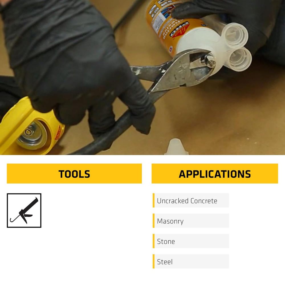 SIKA AnchorFix-2 High-Strength Concrete Anchoring Adhesive, 10.1 fl oz