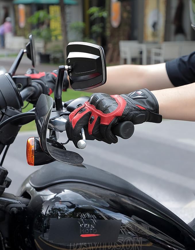 KEMIMOTO Sheepskin Leather Motorcycle Gloves