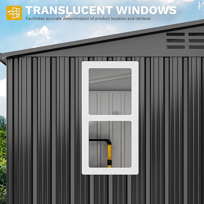DWVO 9' x 4' Outdoor Storage Shed