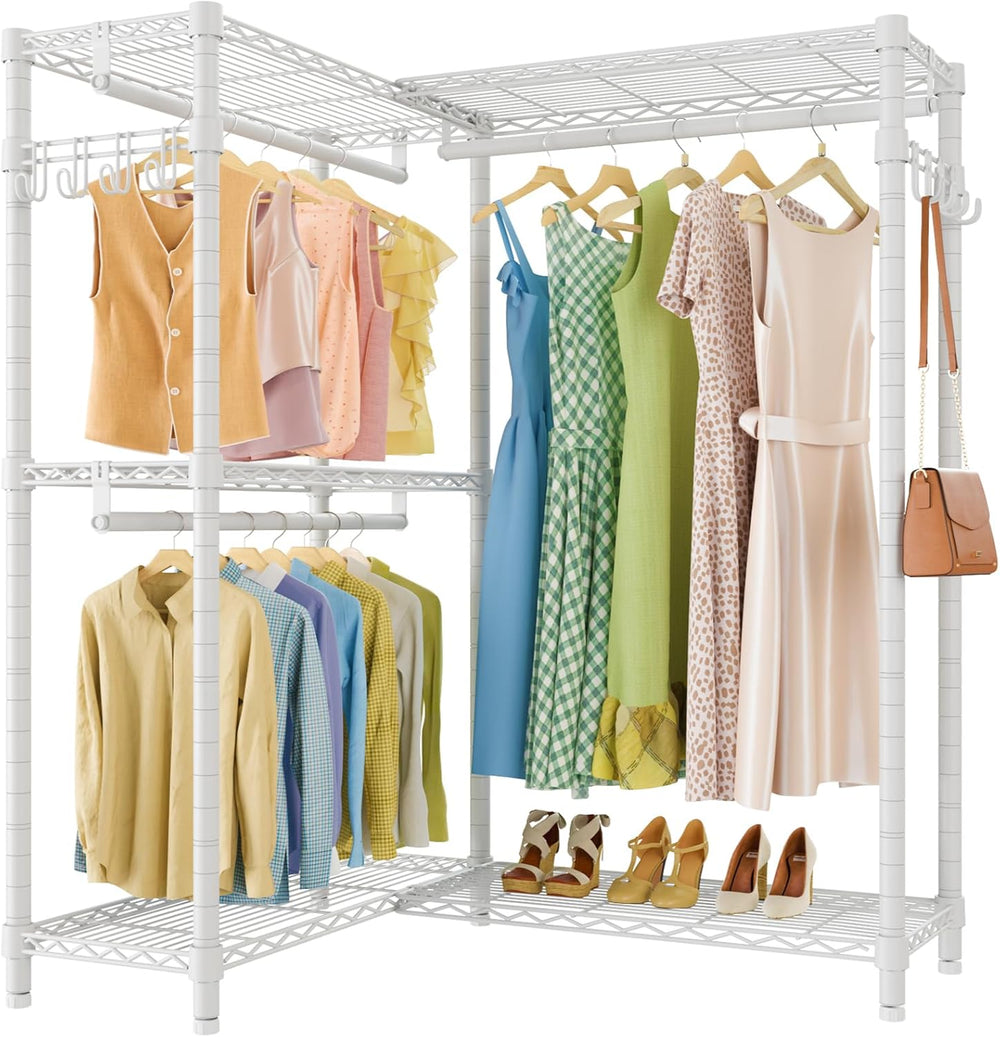 VIPEK L4 Corner Clothes Rack Heavy Duty Closet for Hanging Clothes