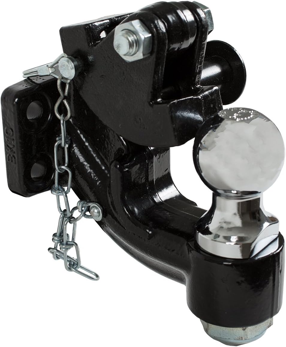 Buyers Products 10052 10 Ton Combination Hitch with 2 Inch Ball, Black