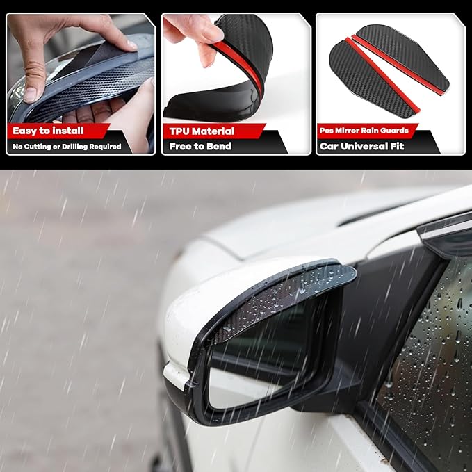 4PCS in Channel Rain Guards for Toyota Tundra Crew Max 2007 2008 2009 2010 2011