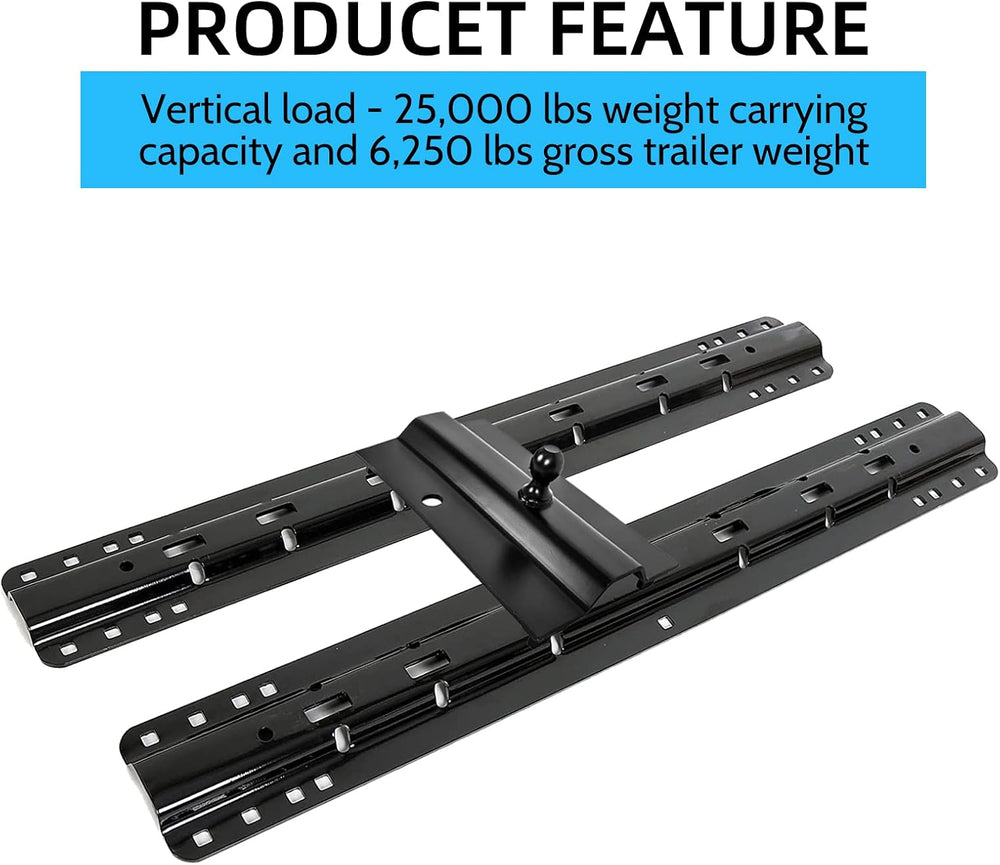 5th Wheel Gooseneck Hitch Trailer Towing Multi-Fit in-Bed Fixed Offset | 25,0...