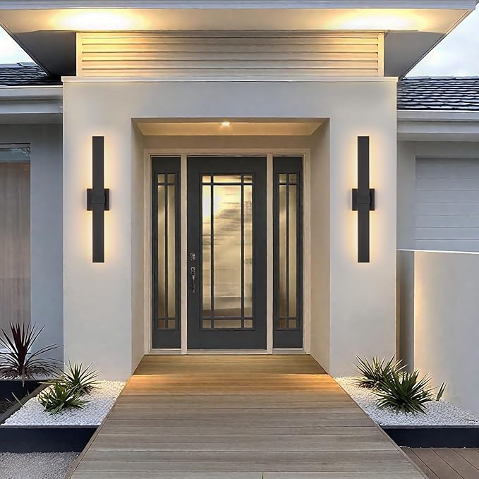 Modern Outdoor Wall Light 3CCT Dimmable LED Outdoor Sconce Lights