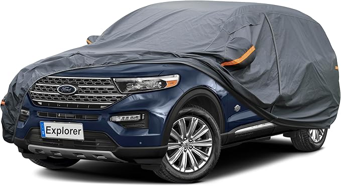 Premium Car Cover Custom Fit Ford Explorer, 16 Layers Heavy Duty Car Cover