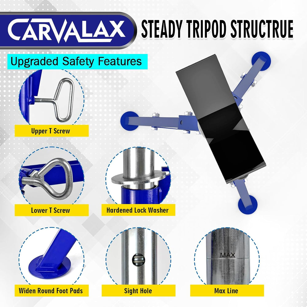 CARVALAX V-Head Pipe Jack Stands, Adjustable Pipe Stand for Welding | 28"...