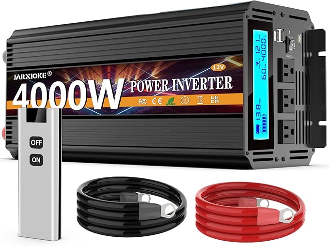 4000 Watt Power Inverter 12V DC to 110V 120V Converter