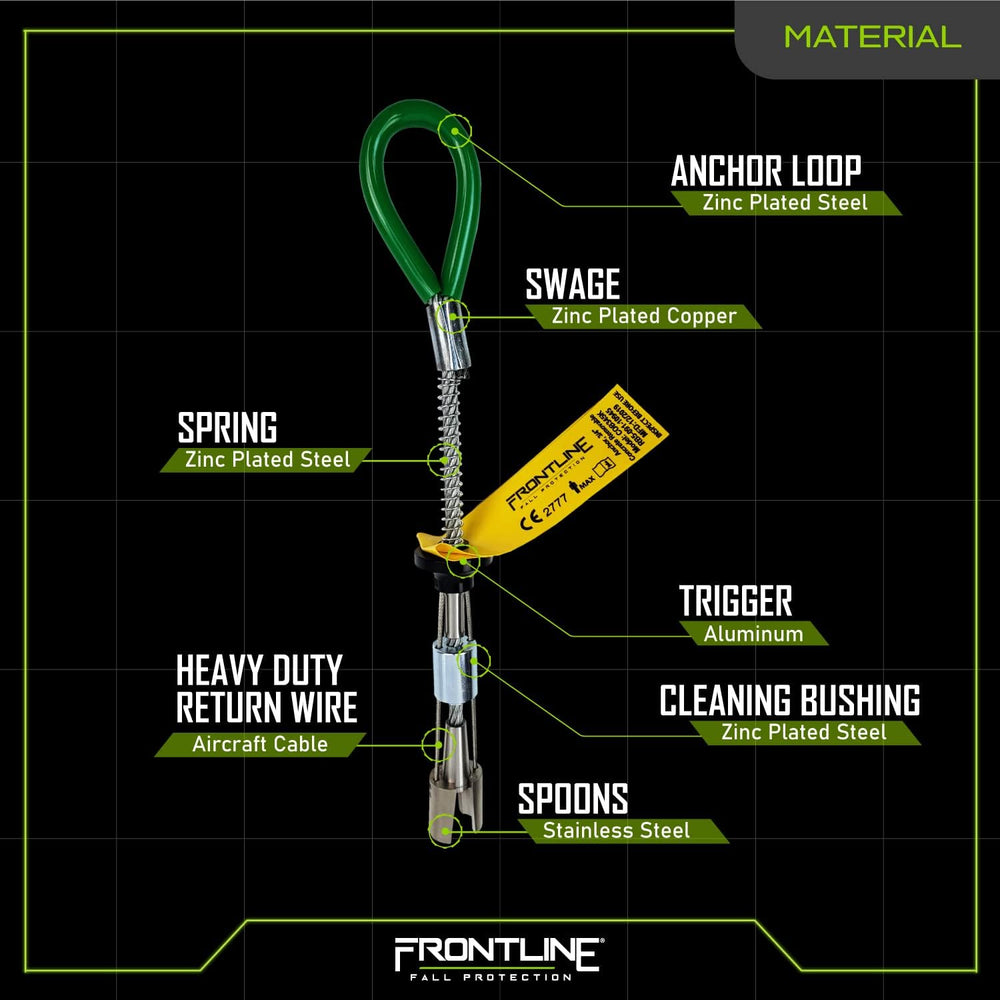 Frontline COB345K Reusable 5K Concrete and Steel Anchor Bolt | Removable Trig...