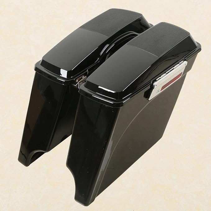 XFMT 5" Stretched Saddlebags Extended Saddle Bags W/ 6x9 Speaker Llids
