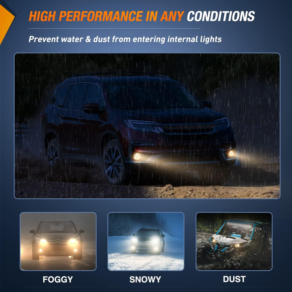 Nilight Fog Lights Assembly Compatible with 2013-2015 Honda Accord CRV CRZ
